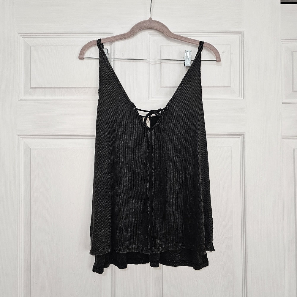 Free People - Scarlett Tank in Washed Black Size Small